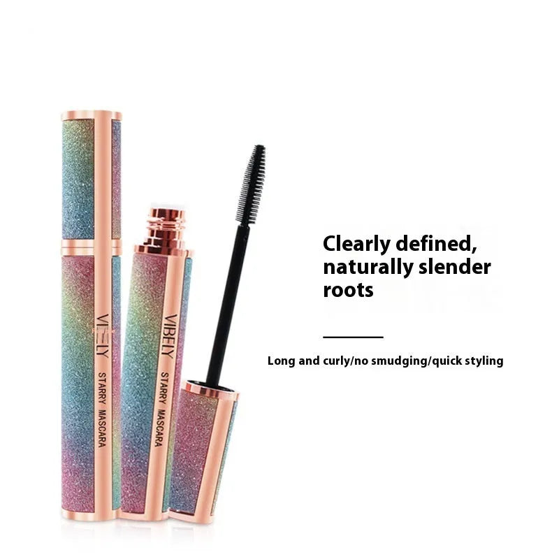 Black waterproof mascara for long thick curled lashes in standard packaging