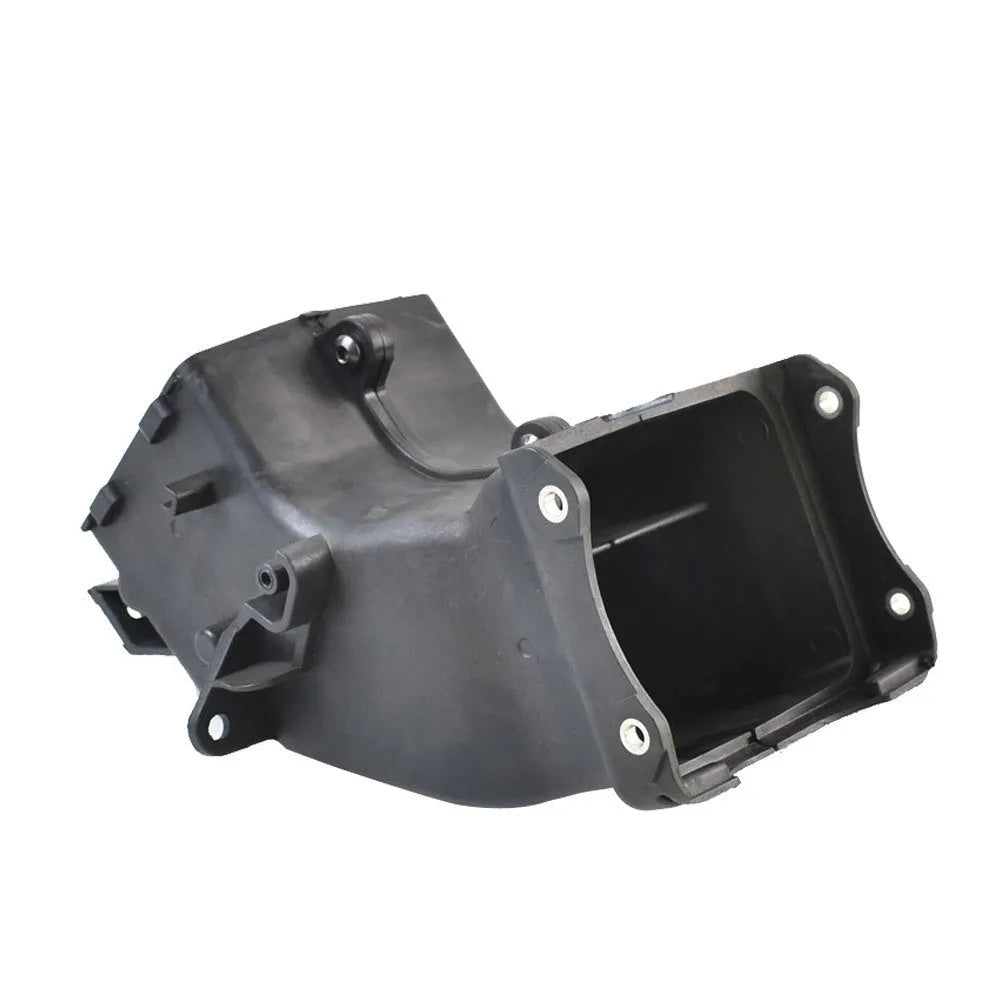 Black Yamaha motorcycle ventilation pipe for air intake, dimensions 280mm by 170mm by 160mm.