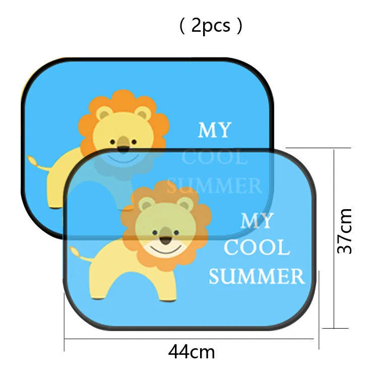 Electrostatic adsorption car side window sunshade with nylon mesh material shown on vehicle window