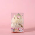 Pet cat wearing princess crown headdress with veil in beige or pink colour