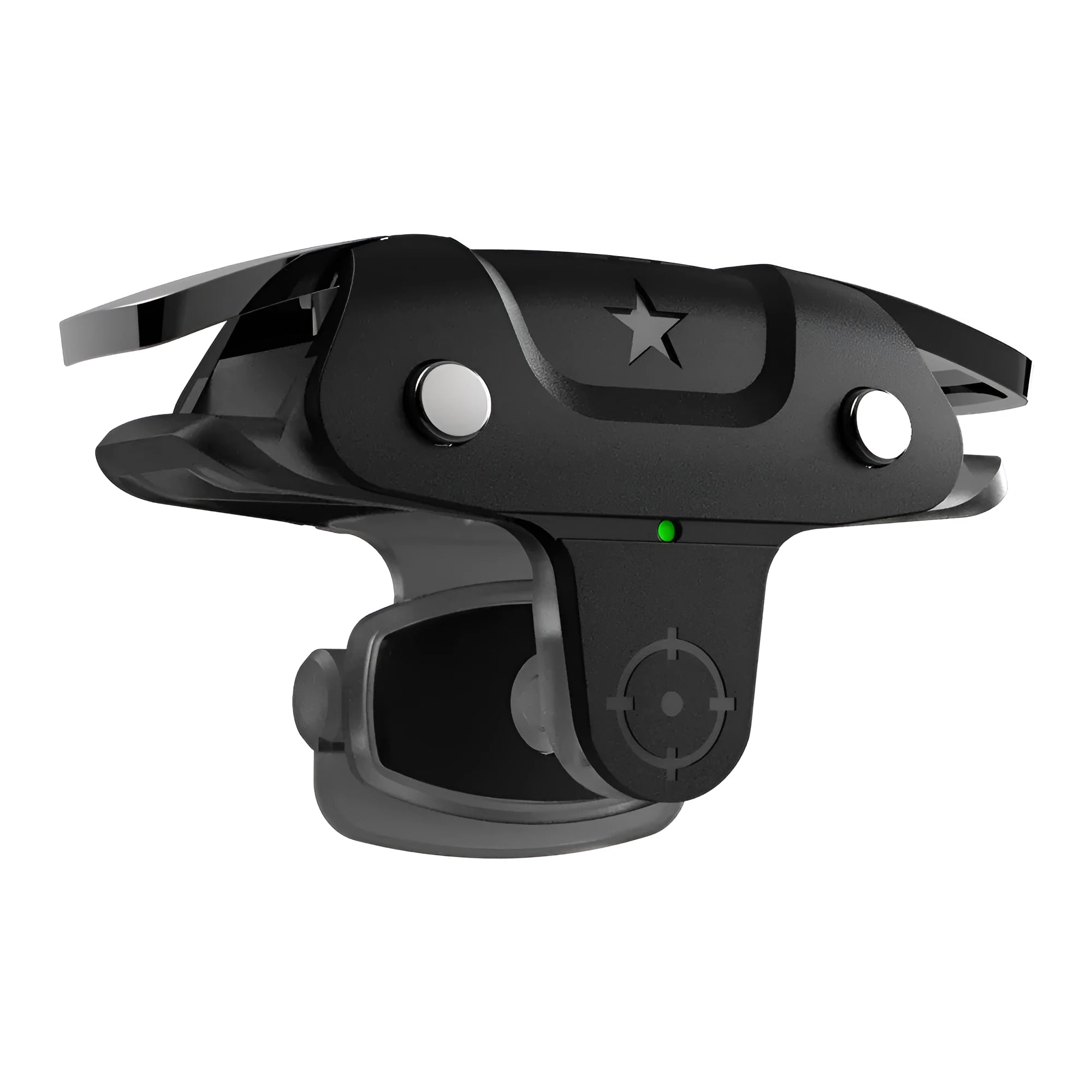Black F5 Bluetooth mobile phone game controller showing compact handheld design