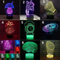 Black remote control LED desk lamp with colourful touch controls and USB cable