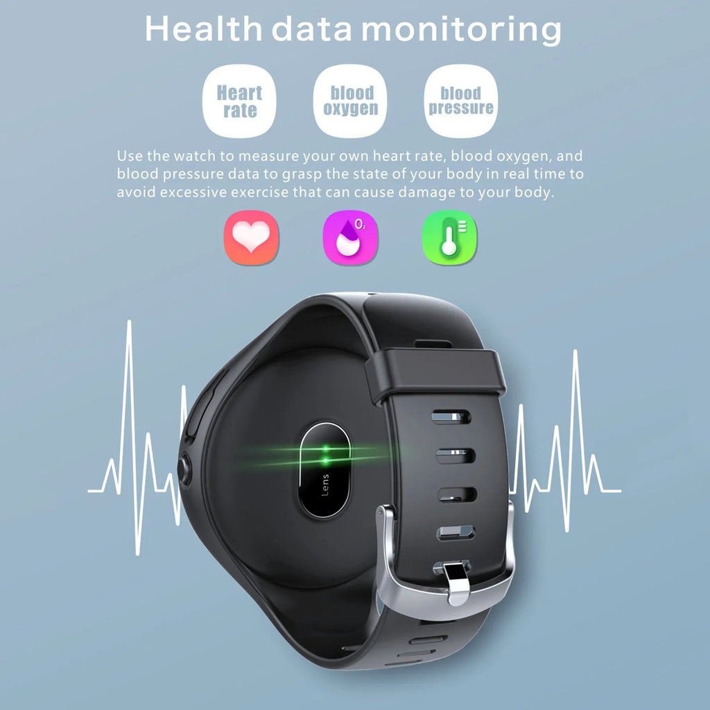 Black detachable Bluetooth headset and smart bracelet combo with colour screen for heart rate and step tracking.
