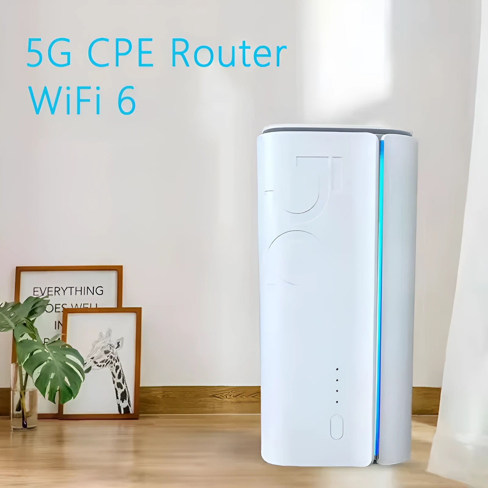 Compact dual-chip 4G CPE wireless router measuring 51mm by 30mm, available in Qualcomm or Zhanrui chip versions.