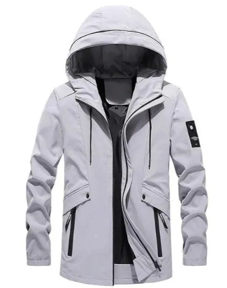 Men's jacket in chemical fibre blend, available in Black, Green, Grey colours