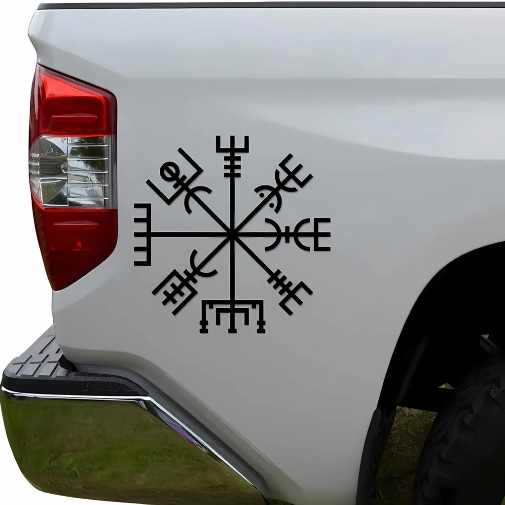 13x13cm square vegetarian no charm vinyl car sticker for glass application