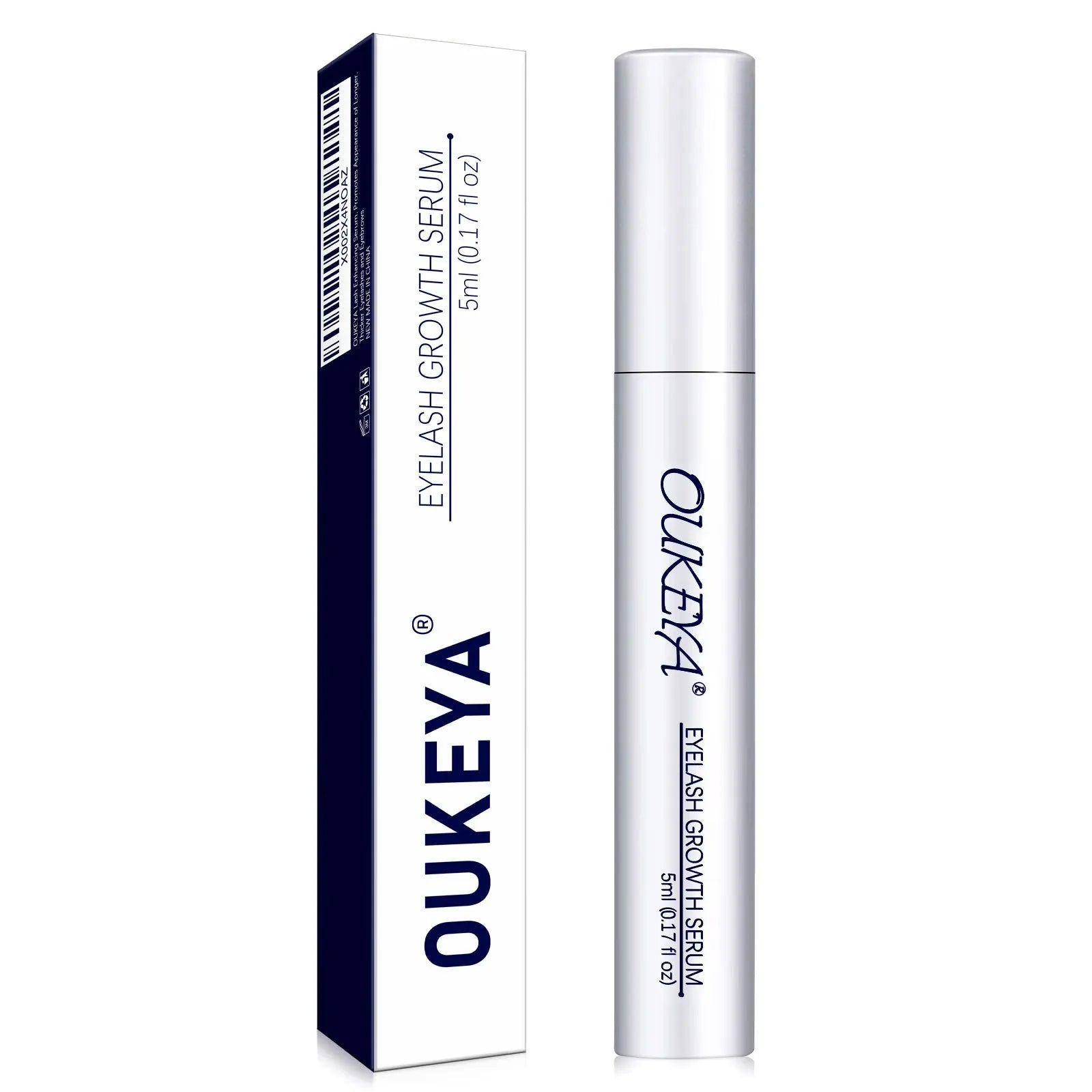 Silver bottle of 5ml eyelash growth essence nutrient solution for eyelash care