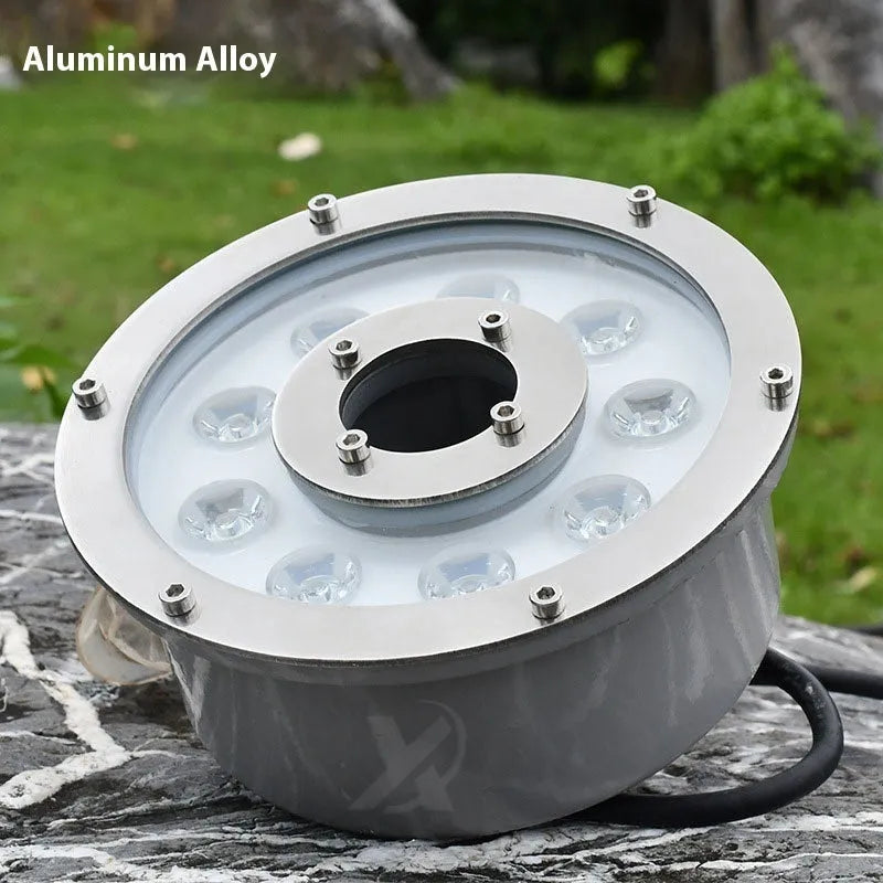 Aluminium alloy garden underwater lamp for outdoor courtyard and square lighting