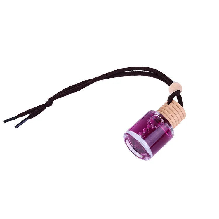 Glass bottle car air freshener hanging ornament with 55g fragrance content