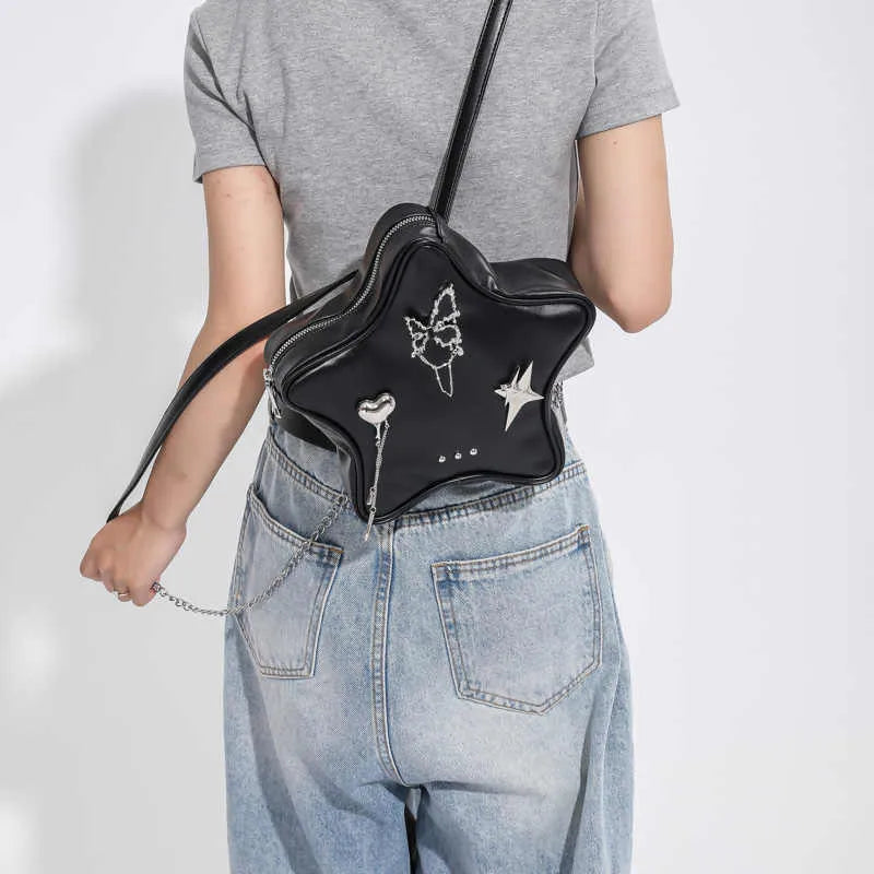 Women's soft PU messenger mini backpack in black, white or silver with shoulder and crossbody straps