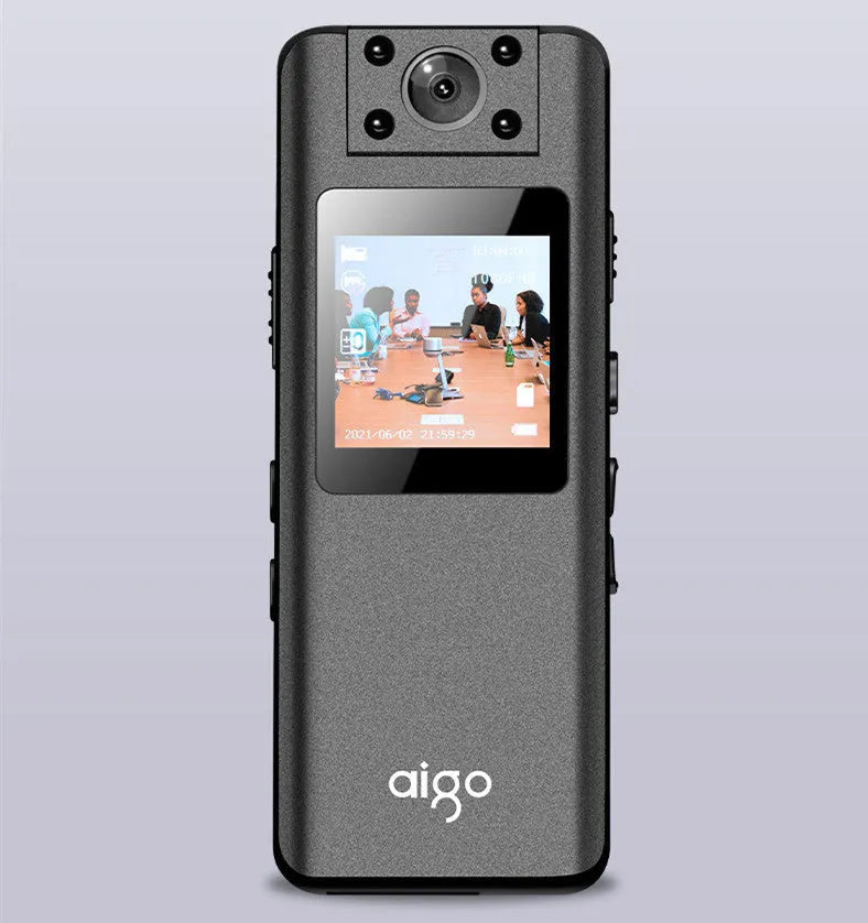 DSJ-S11 black body worn camera with wide-angle lens on magnetic mount