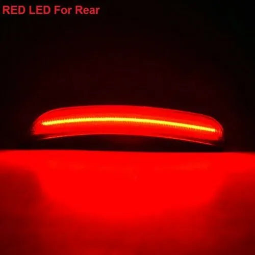 Dodge Challenger turn signal side lamp set for 2015-2020 models with yellow front and red rear lights