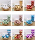 6cm hand painted PVC Christmas ball decorations in multiple colour options including gold, red and special models