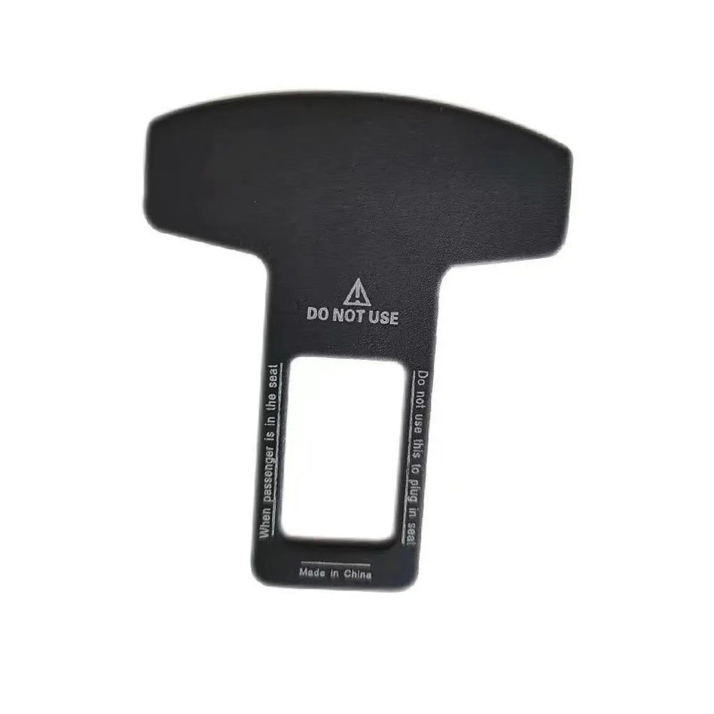 Aluminium alloy lock tongue buckle bottle opener key chain in frosted carbon fibre colour, showing the 2.1cm pick head.