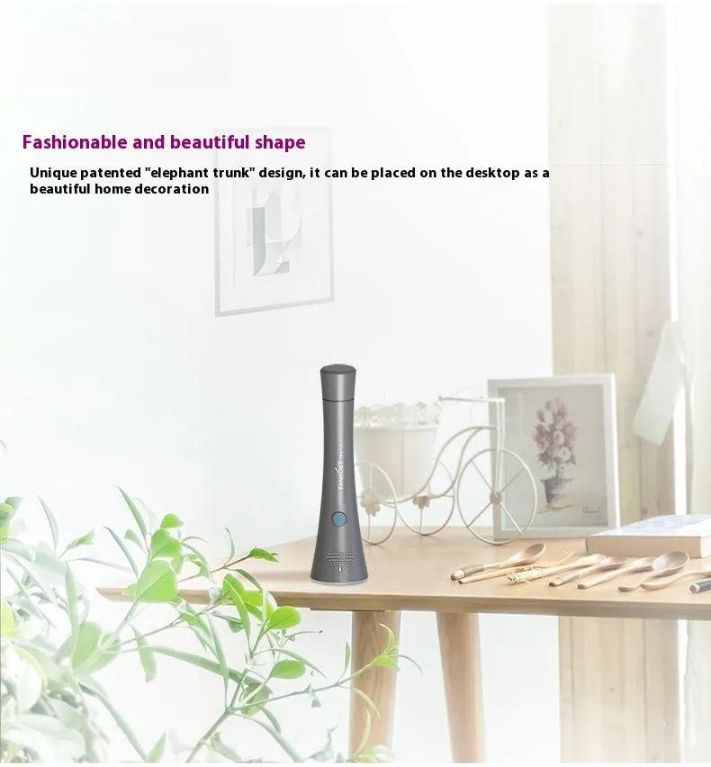Black aluminium UV detection flashlight with USB Type-C port for finding pet stains.