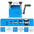 SD-017 manual wire stripping machine showing compact handheld design for electrical work