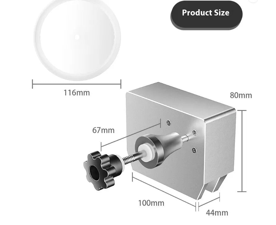 Single slot ultrasonic cleaning machine with temperature control display and included cleaning bracket