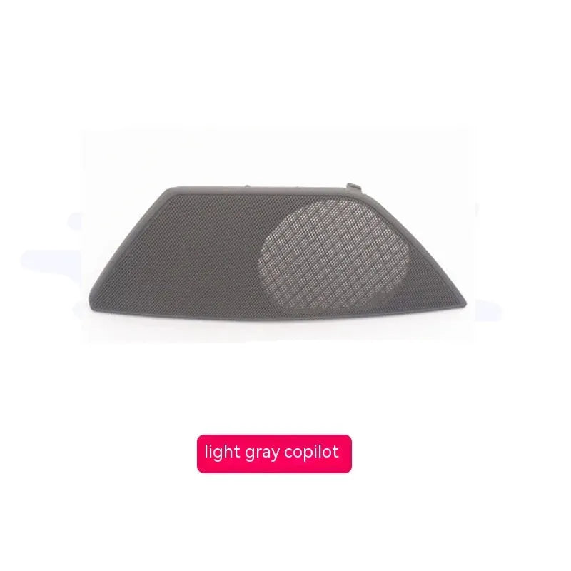 Replacement ABS PC plastic speaker cover for BMW 5 Series door, shown in beige colour.