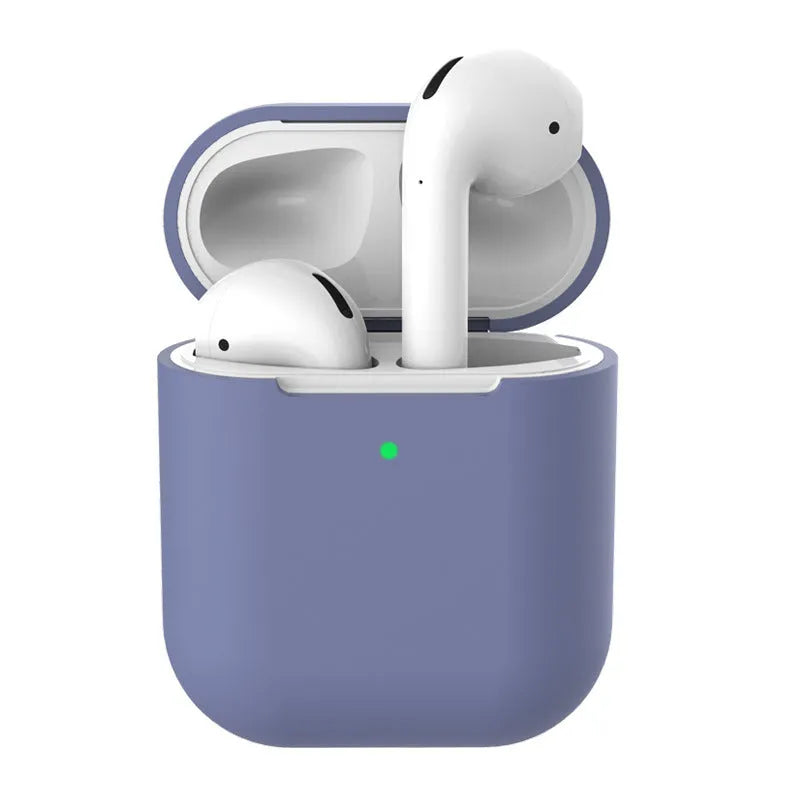 Silicone clamshell protector case for Apple AirPods 2 in multiple colour options