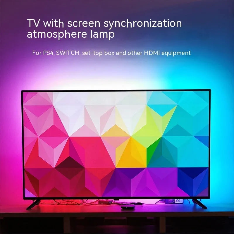 TV sync ambience light streamer with colourful LED beads for television backlighting