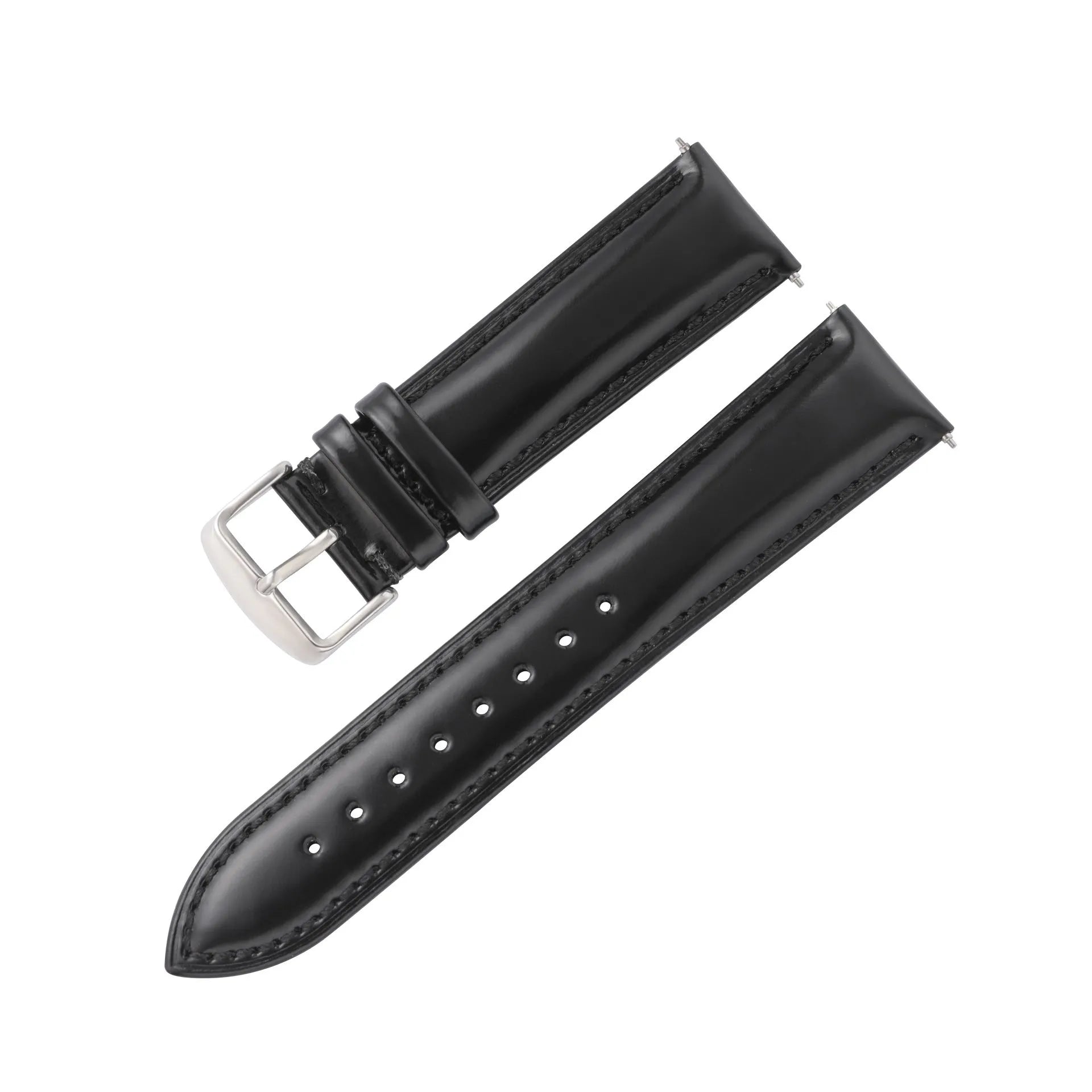 Quick release leather watch strap bright cowhide band in multiple colours and widths from 18mm to 22mm