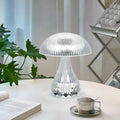 White USB rechargeable touch control night lamp with colour changing LED light