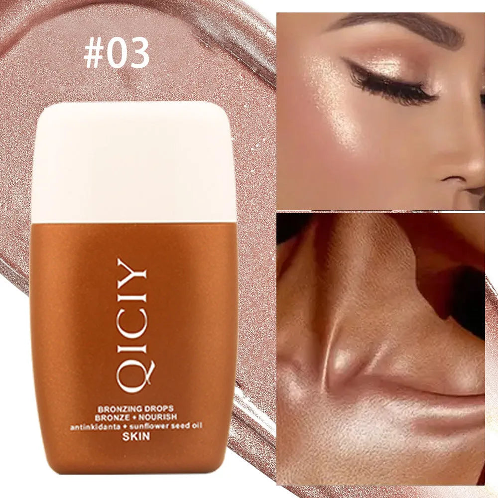30ml contour liquid bottle for face and body brightening, available in four shade options.