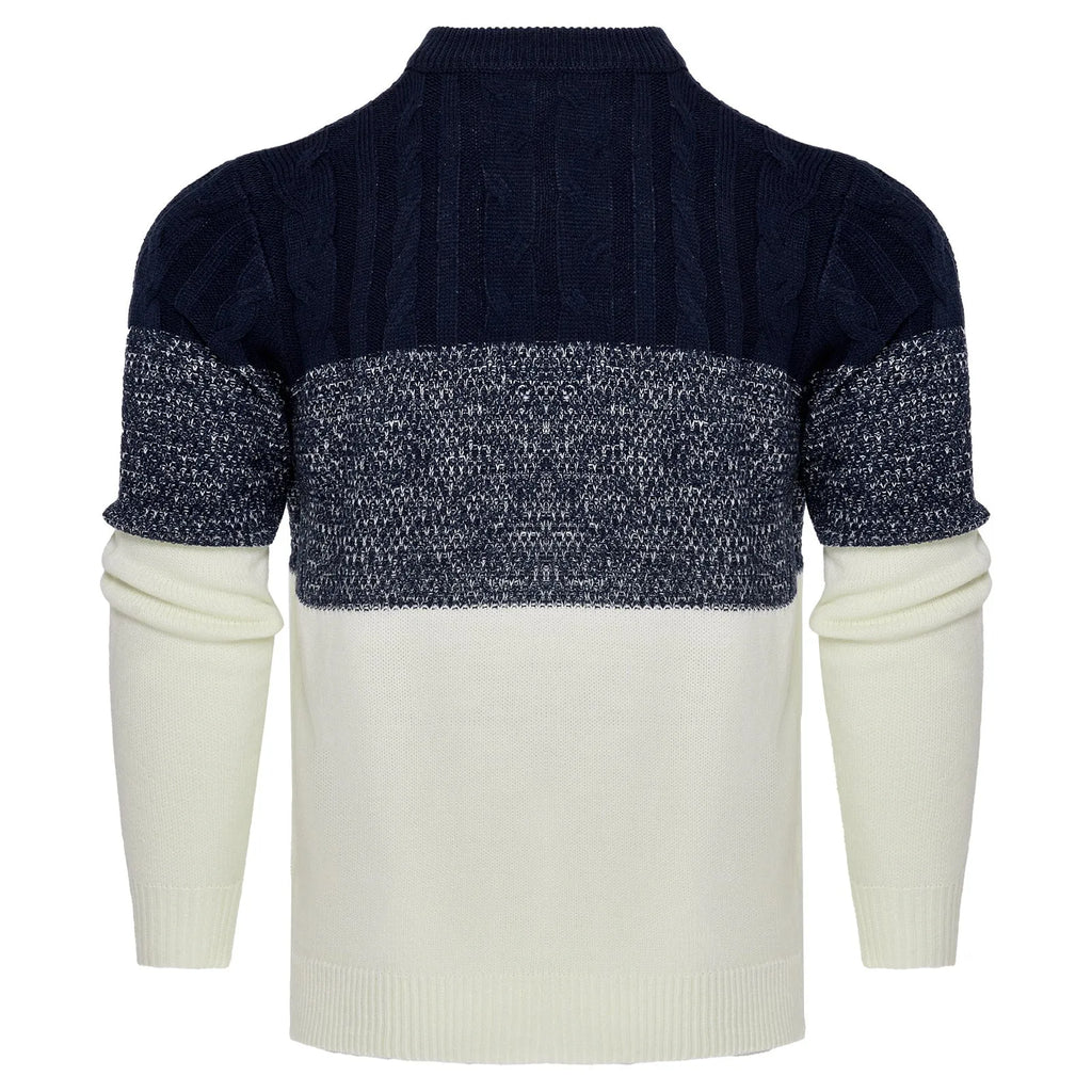 Men's knitted pullover sweater in long sleeve design for autumn and winter wear