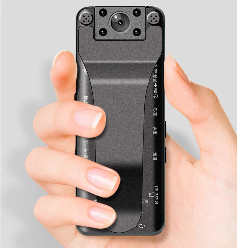 DSJ-S11 black body worn camera with wide-angle lens on magnetic mount