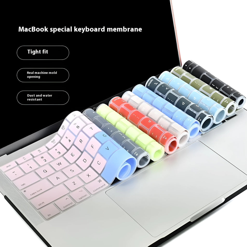 Silicone keyboard cover for MacBook Air11 in grey, with high-definition key legends