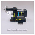 Alloy steel watch strap removal machine with accessory tools for professional watch repair.