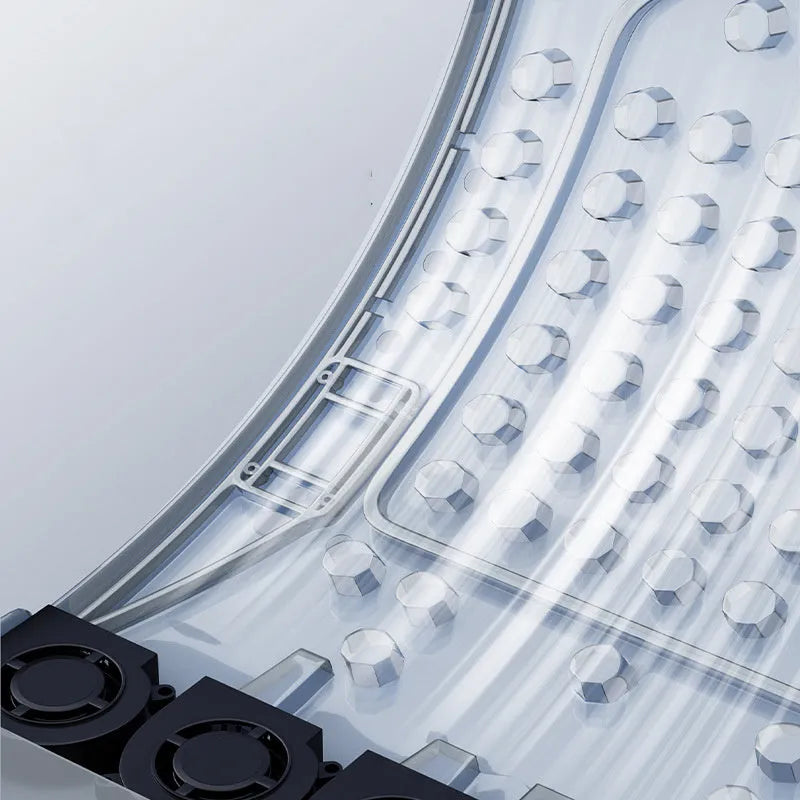 HL-21 black car seat cooling pad with minimalist design and built-in ventilation fans.