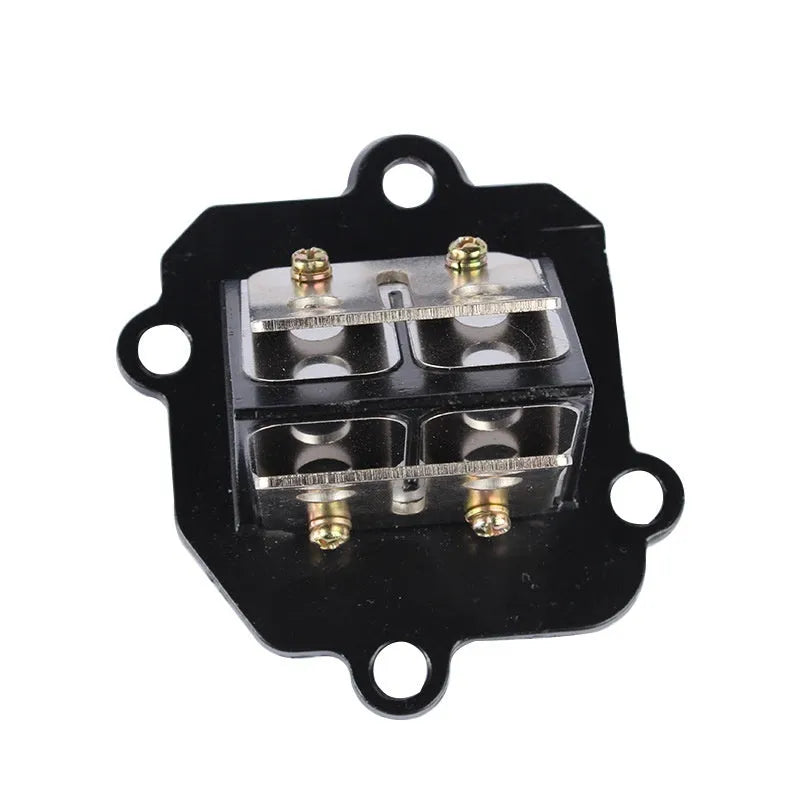 Green-painted titanium stainless steel carburetor spring valve for Honda and Yamaha scooters.