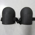 A pair of solid EVA foam knee pads in army green colour for garden use.
