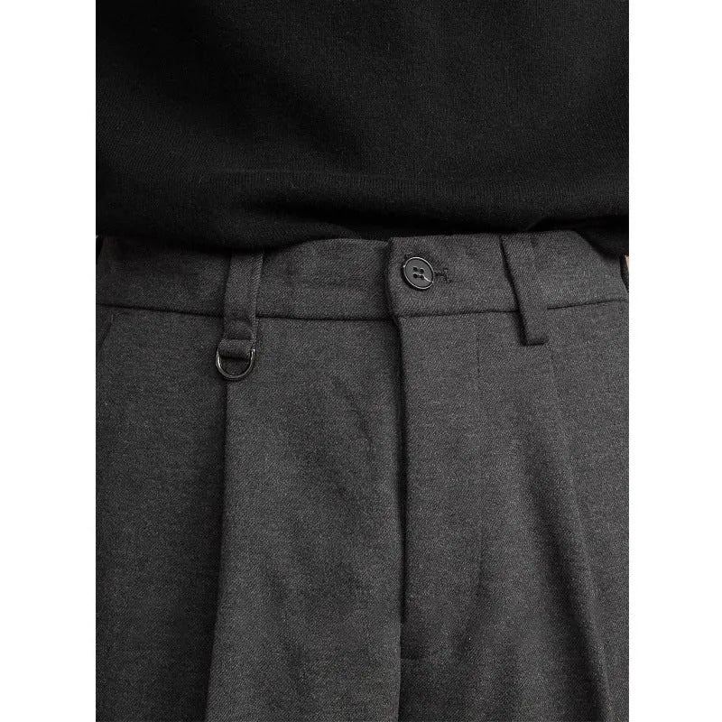 Men's straight-leg trousers in four colours with business-casual styling