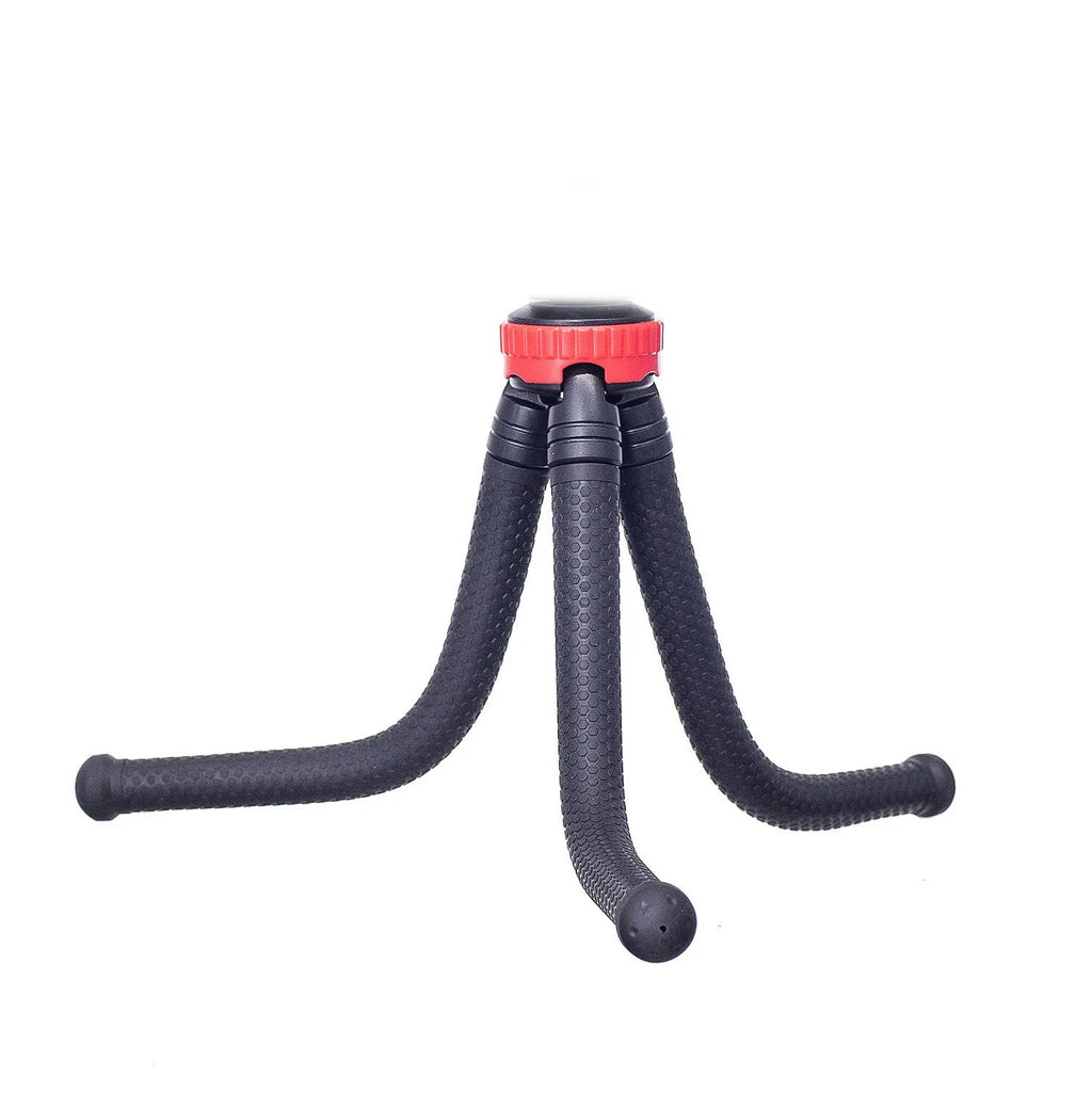 Black octopus tripod with flexible rubber legs and a spherical gimbal head, extended to 30cm.