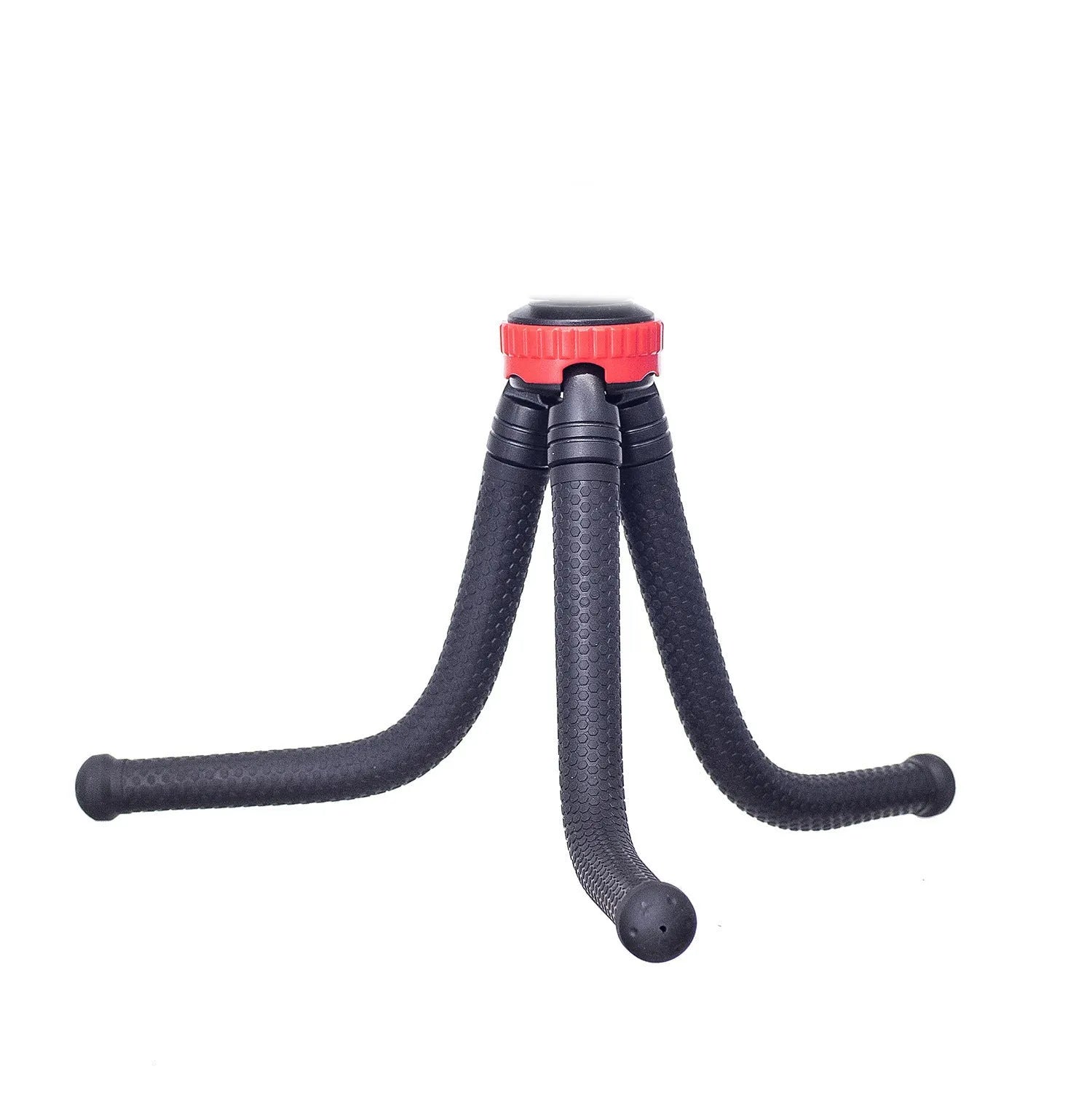 Black octopus tripod with flexible rubber legs and a spherical gimbal head, extended to 30cm.