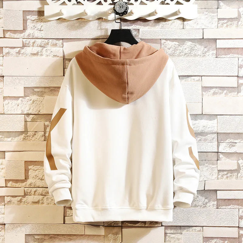 Japanese youth loose top in polyester fiber, oversized cut, black colour, front view