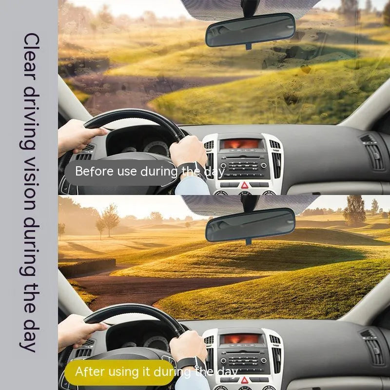 White 65ml car windshield scavenging agent cleaning paste for removing oil stains from glass.