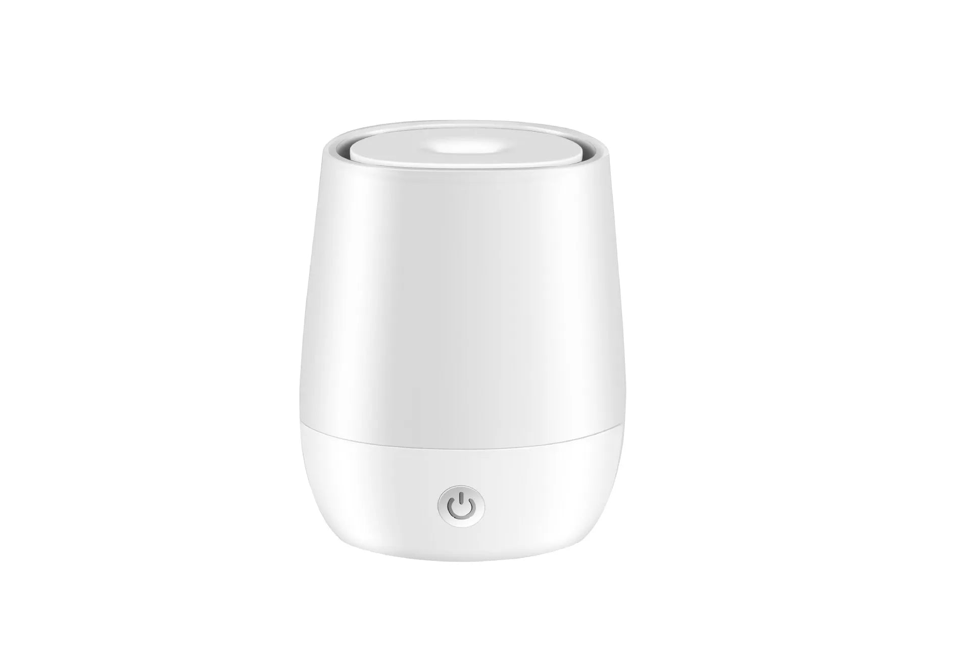 White USB aroma diffuser with simulated flame effect and Type-C cable