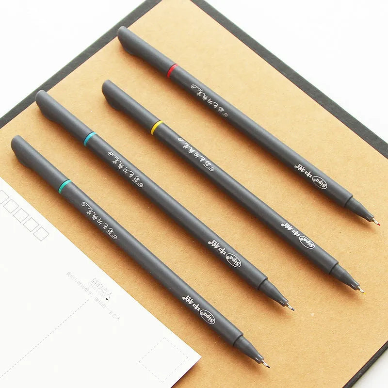 10-piece pack of 0.38mm hook line drawing pens for technical marking applications