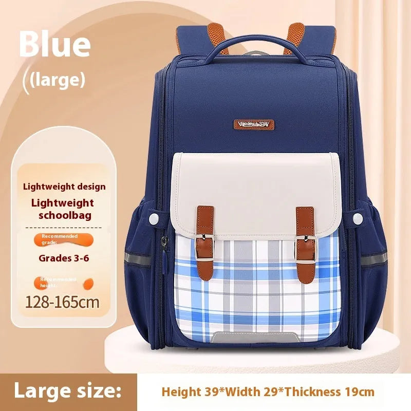 Oxford cloth student schoolbag backpack in multiple colour options for grades 5-6