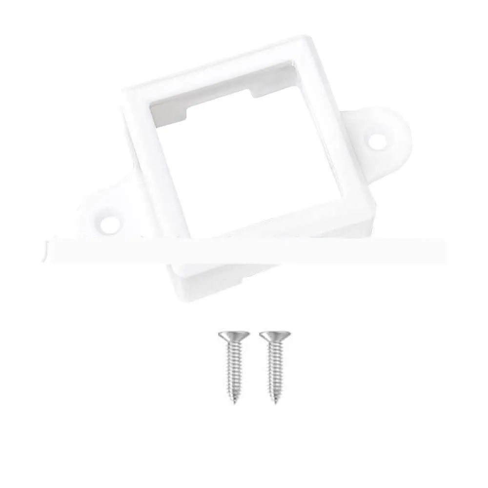 Small white plastic LED lampshade for a fixed bracket light, measuring 1.7 by 6 centimetres.
