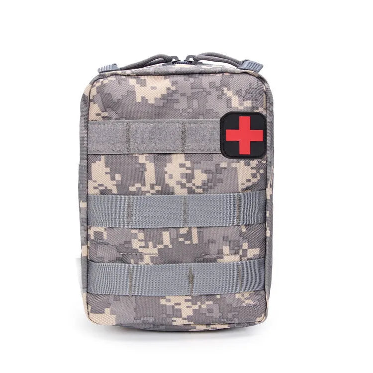 Tactical medical vest accessory bag in durable nylon with dimensions 15cm x 21cm x 11cm