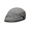 Men's adjustable beret in cotton-linen blend showing dome crown style in solid colour options