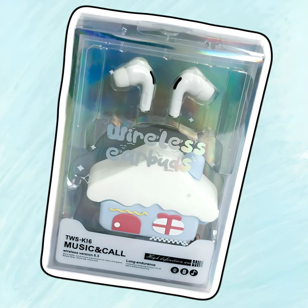 New Cartoon Doll Silicone Protective Cover for wireless earbuds case in Small House colour