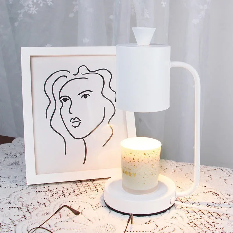 European-style aromatherapy wax lamp with dimmer switch in white or yellow colour