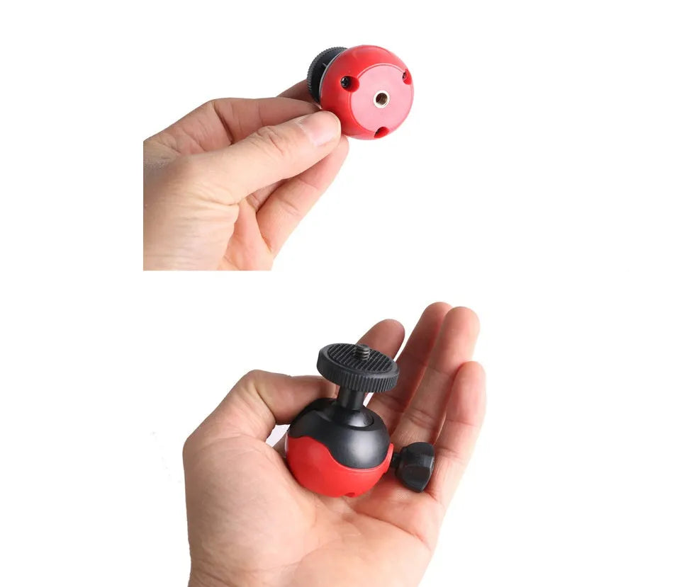 Black octopus tripod with flexible rubber legs and a spherical gimbal head, extended to 30cm.