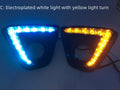Pair of Mazda CX-5 LED daytime running light units with electroplated finish
