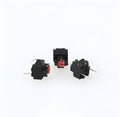 Waterproof aluminium alloy micro switch with patch pins for PCB mounting.